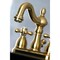 Kingston Brass KB1607AX Heritage 4" Centerset Bathroom Faucet, Brushed Brass KB1607AX - alternate 2